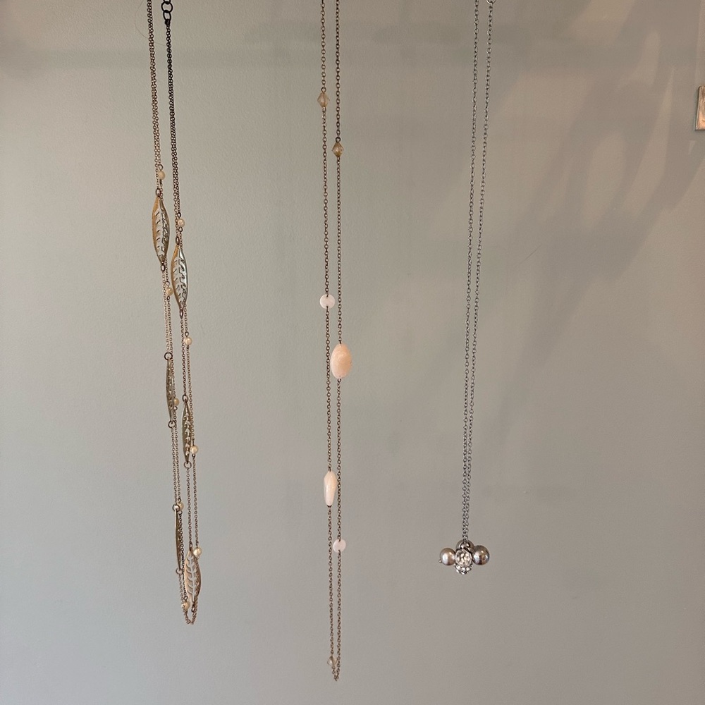 3 long necklaces